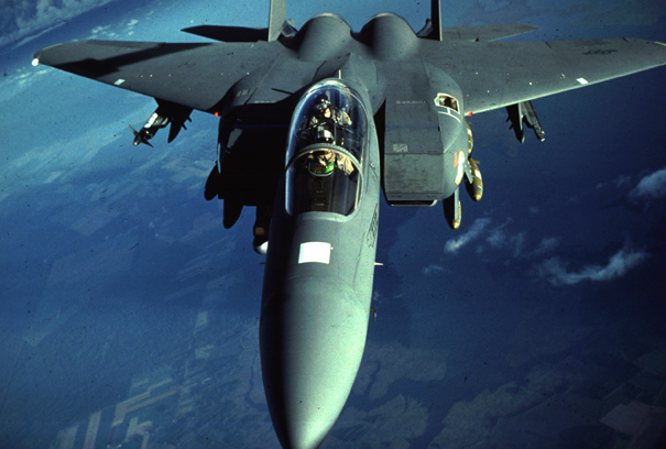 The first F-15 A flight was made in July 1972.